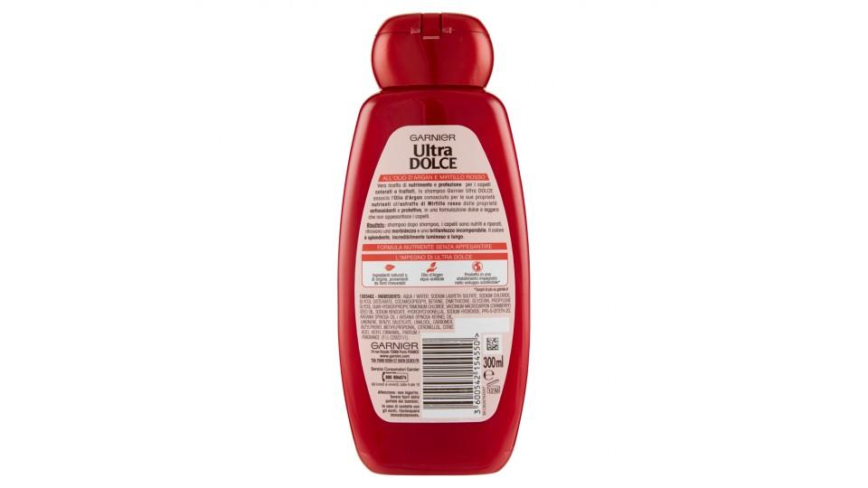 Garnier Ultra Dolce Shampoo all'Olio di Argan e Mirtillo Rosso per capelli colorati