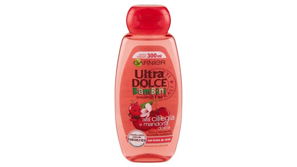 Garnier Ultra Dolce Shampoo 2in1 per Bambine alla Ciliegia e Mandorla Dolce