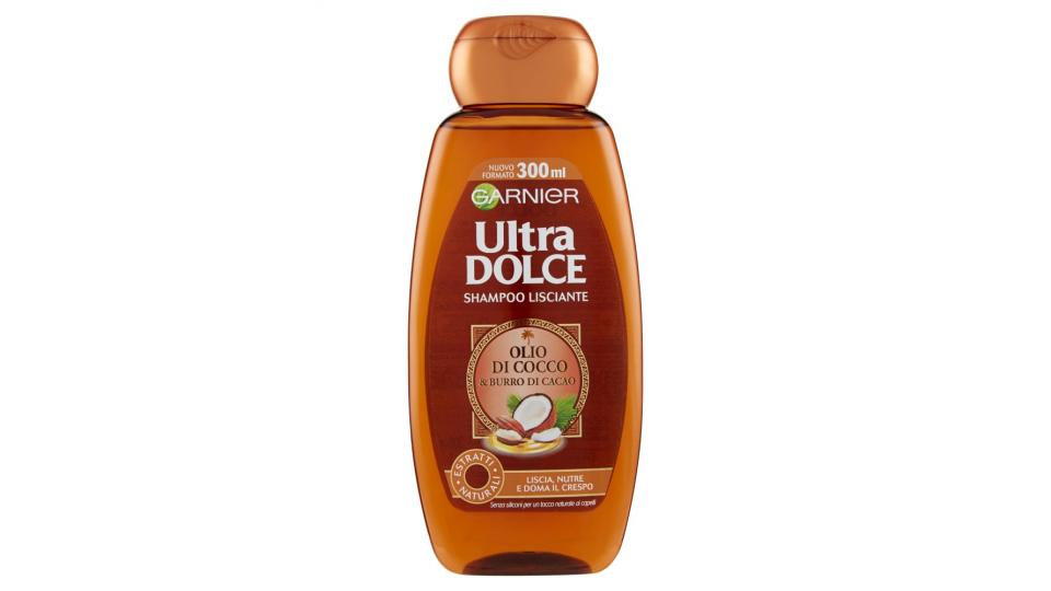 Garnier Ultra Dolce Shampoo all' Olio di Cocco e Burro di Cacao per capelli lisci