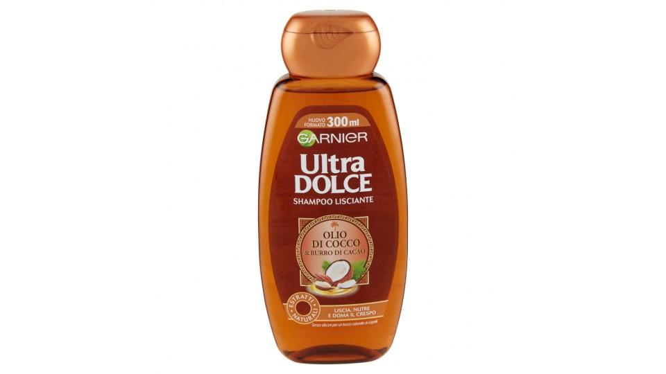 Garnier Ultra Dolce Shampoo all' Olio di Cocco e Burro di Cacao per capelli lisci