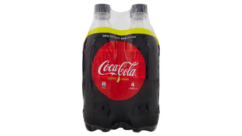 Coca-cola Lemon Zero bottiglia di plastica da 660ml confezione da