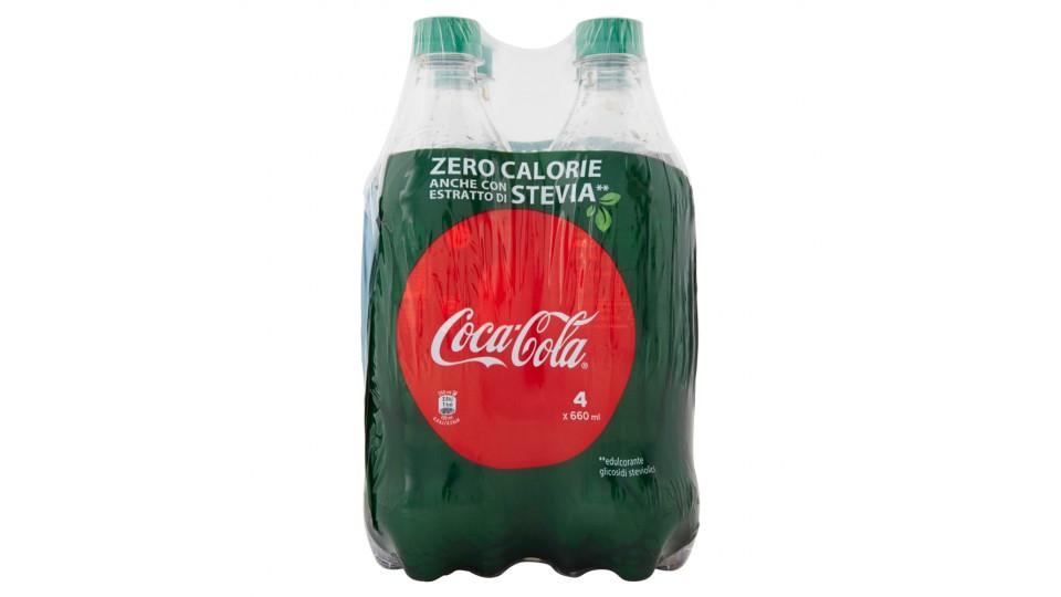 Coca-cola Zero Anche Con Estratto Di Stevia bottiglia di plastica da 660ml confezione da