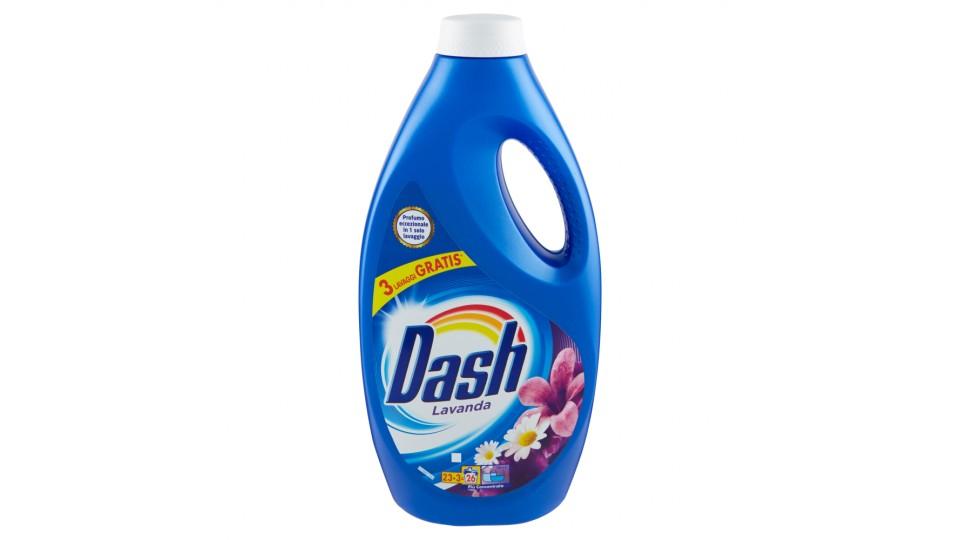 Dash Detersivo Liquido Lavatrice Lavanda 23 Lavaggi + 3 Gratis =