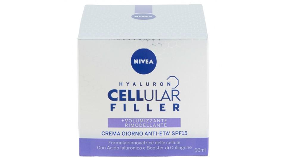 Nivea Hyaluron Cellular Filler + Volumizzante Rimodellante Crema Giorno Anti-Età SPF15