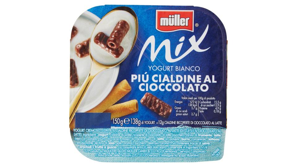 Yogurt Bianco Più Cialdine al Cioccolato