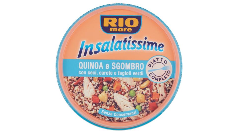 Insalatissime Quinoa e Sgombro con Ceci, Carote e Fagioli Verdi