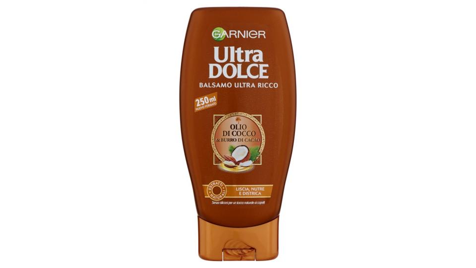 Garnier Ultra Dolce Balsamo all'Olio di Cocco e Burro di Cacao per capelli lisci