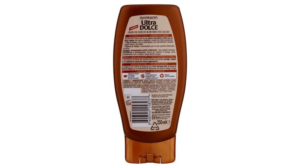 Garnier Ultra Dolce Balsamo all'Olio di Cocco e Burro di Cacao per capelli lisci