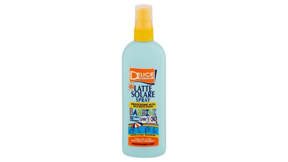 Delice Solaire Latte Solare Spray Bambini Protezione Alta UVA* FP30