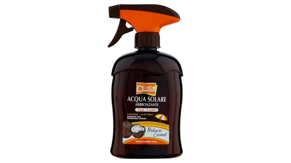 Delice Solaire Acqua Solare Abbronzante Carotene + Aloe Vera Profumo Coconut