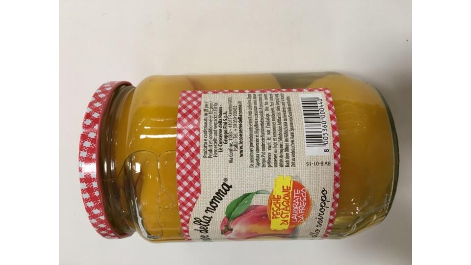 Le conserve della Nonna pesche sciroppate