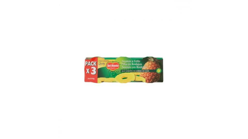 Del monte ananas sciroppato x3