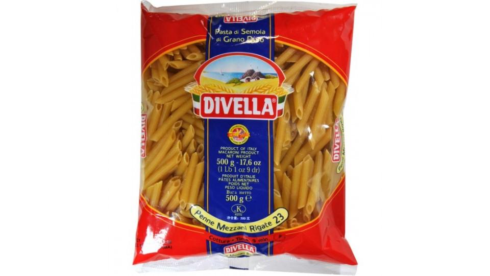 Divella pasta penne mezze rigate n.23