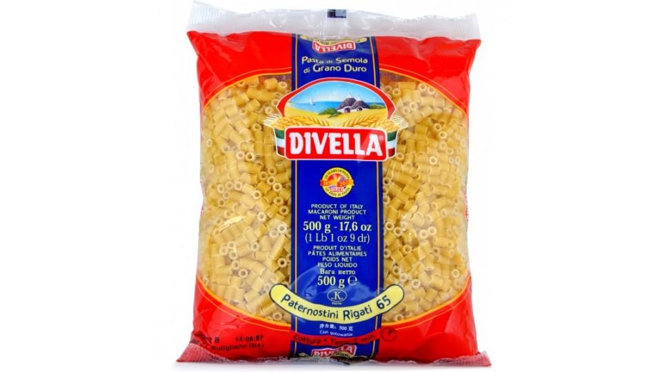 Divella pasta paternostini rigati n.65