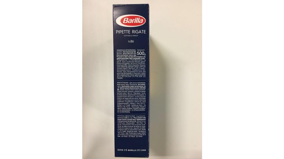 Barilla n.86 pipette rigate