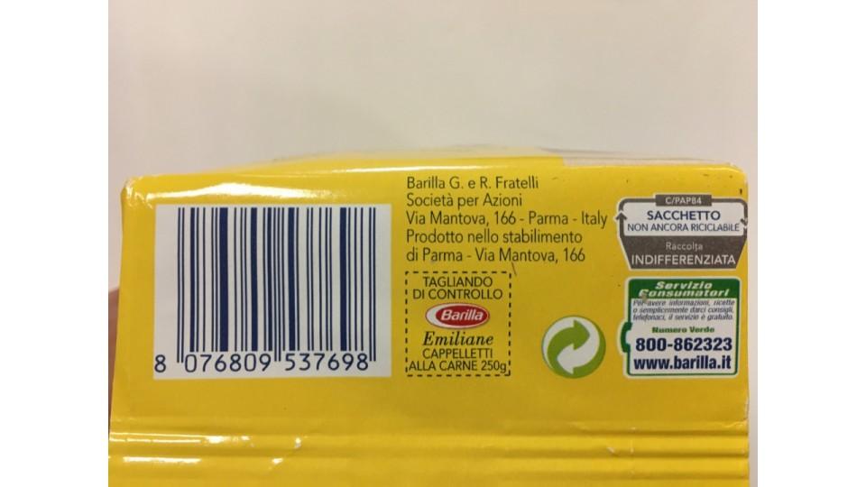 Barilla cappelletti carne