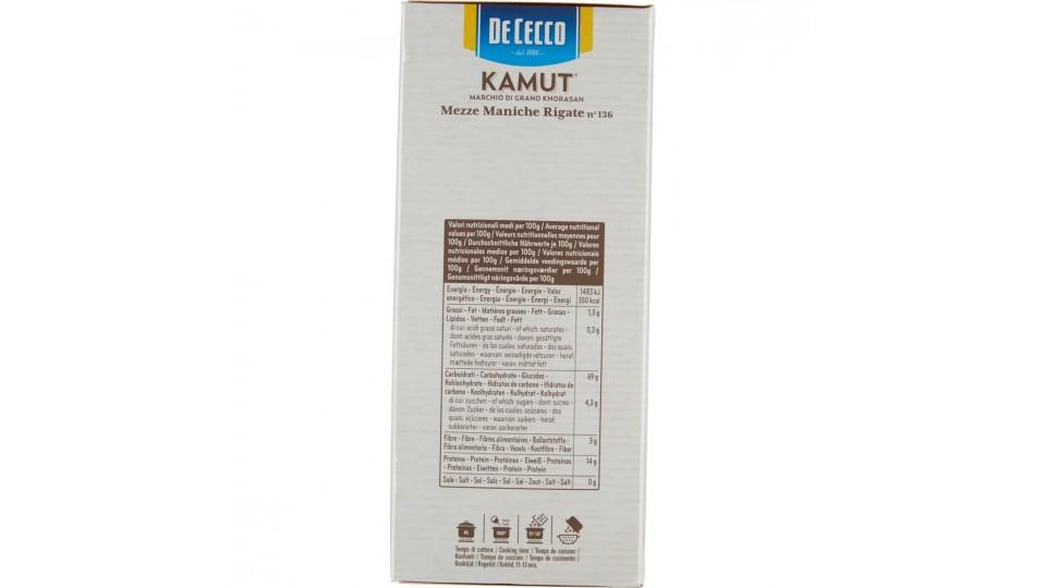 De cecco kamut mezze maniche rigate n.136