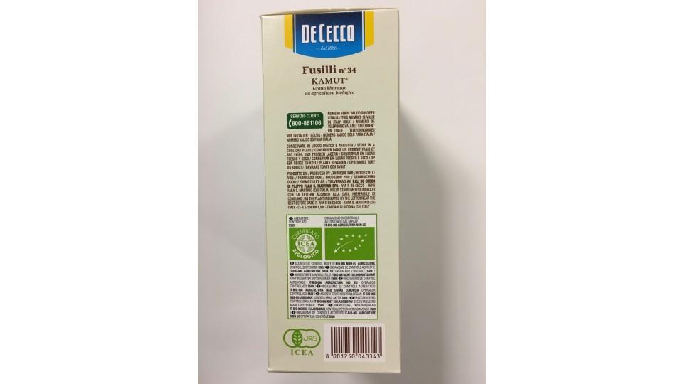 De cecco kamut fusilli n.34