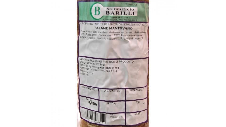 Salame nostrano con aglio Barilli trancio