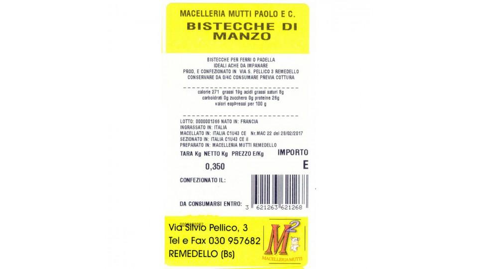 Bistecche manzo Macelleria Mutti