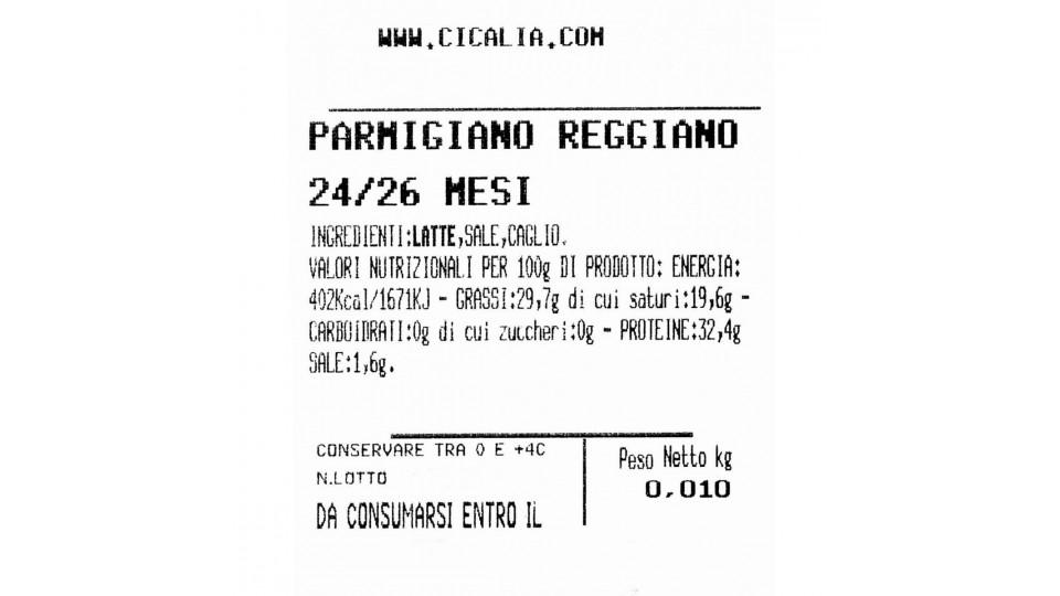 Parmigiano reggiano 24/26 mesi