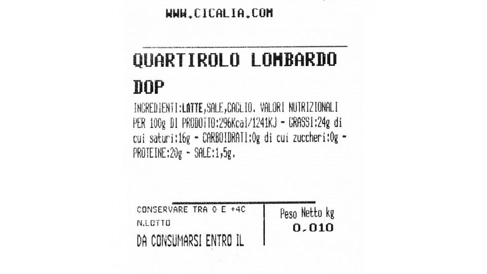 Quartirolo lombardo d.o.p.