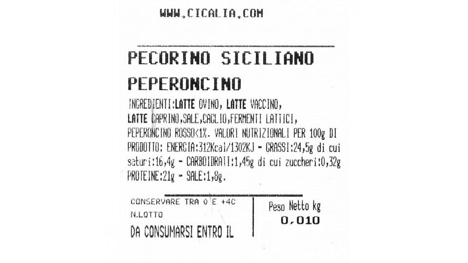 Pecorino sicilia peperoncino