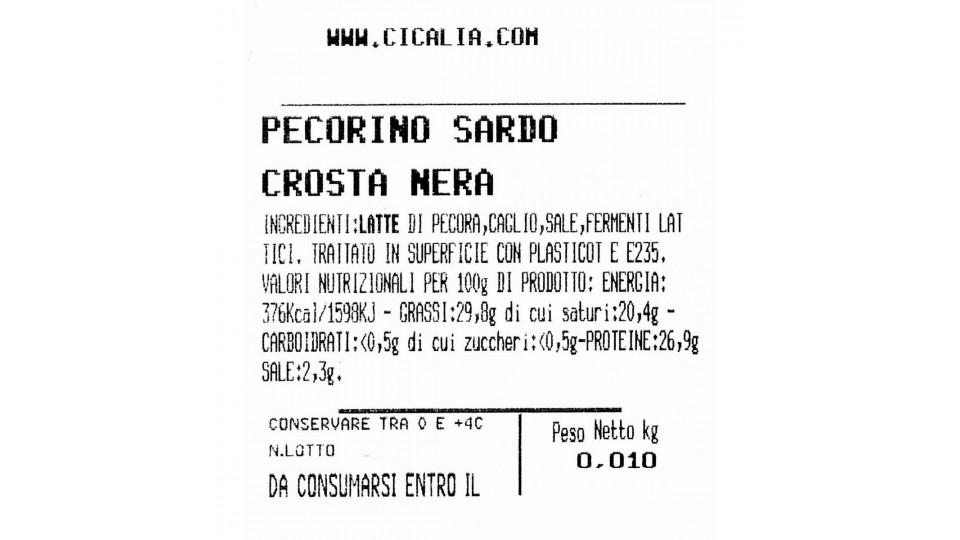 Pecorino sardo crosta nera