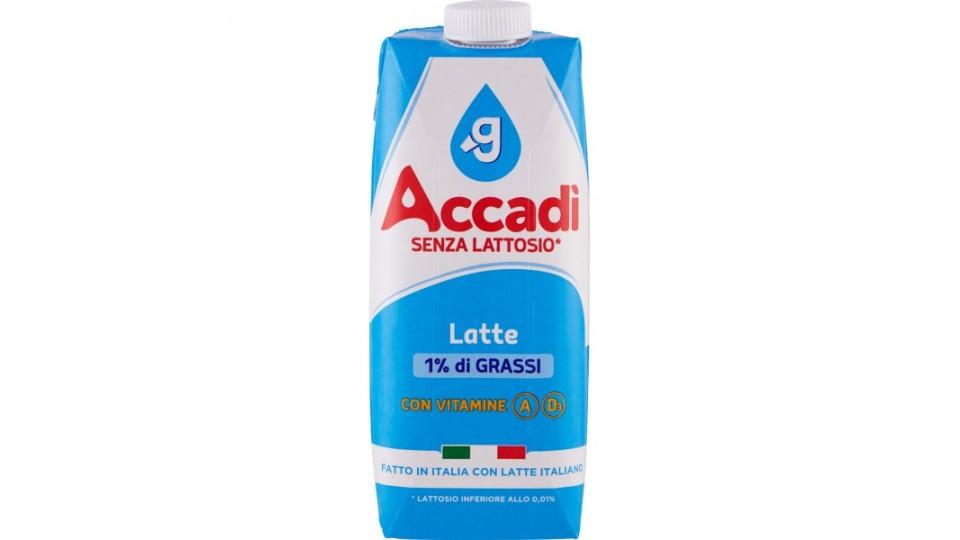 Accadì Latte 1% di Grassi con Vitamine A D₃