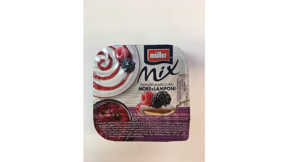 Mullermix yogurt con more e lamponi gr150