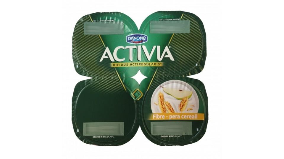 Danone activia fibre pera e cereali 4pezzi