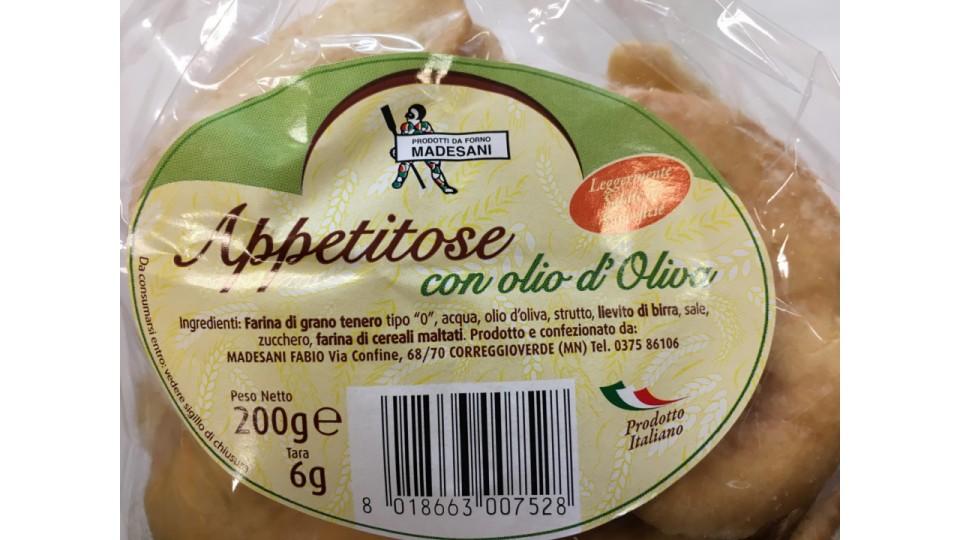 Madesani appetitose con olio d'oliva