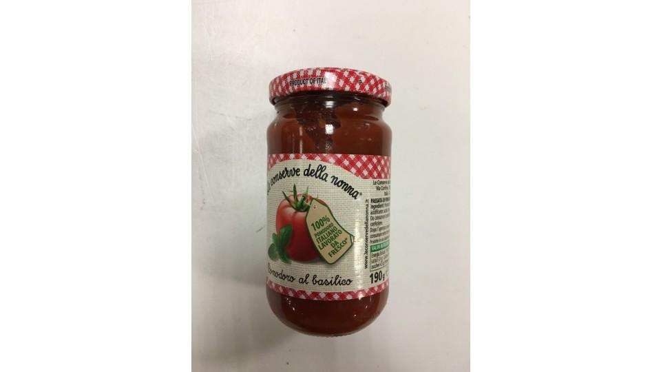 Le conserve della Nonna sugo pomodoro e basilico