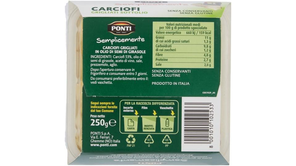 Ponti Semplicemente Carciofi Grigliati Sottolio