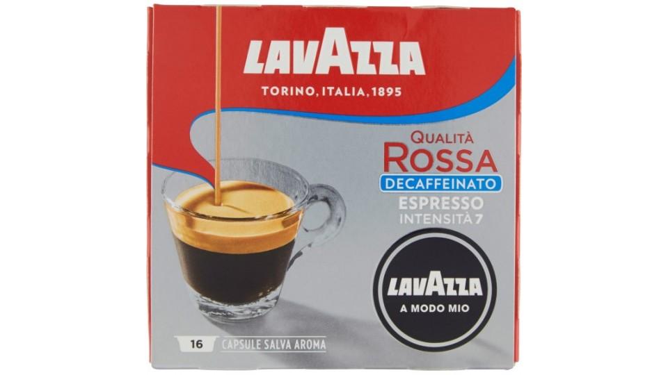 Lavazza A Modo Mio Qualità Rossa Decaffeinato Espresso 16 Capsule Salva Aroma