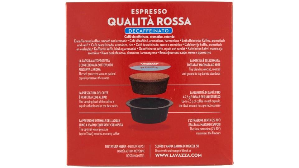 Lavazza A Modo Mio Qualità Rossa Decaffeinato Espresso 16 Capsule Salva Aroma