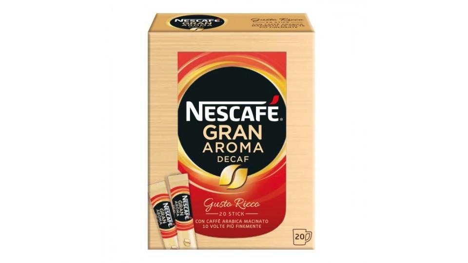 Nescafe gran aroma decaffeinato stick x20