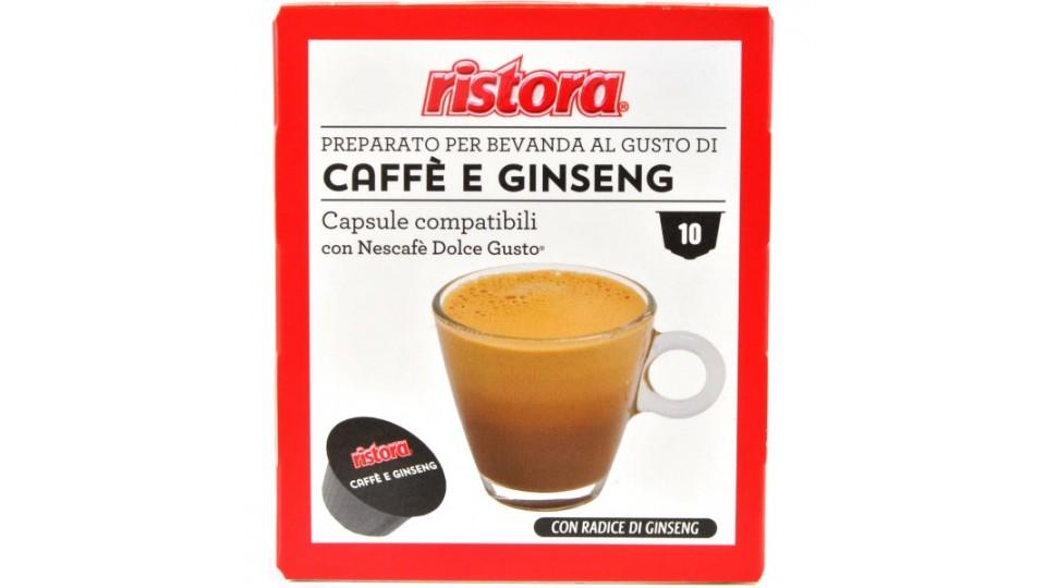 Ristora capsule caffè e ginseng gusto pezzi 10 x