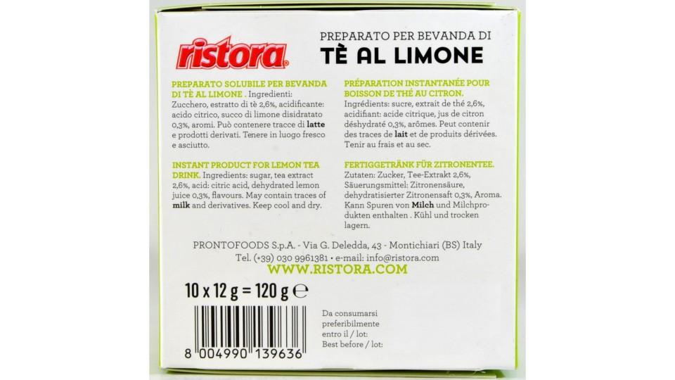 Ristora capsule tè al limone gusto pezzi 10 x