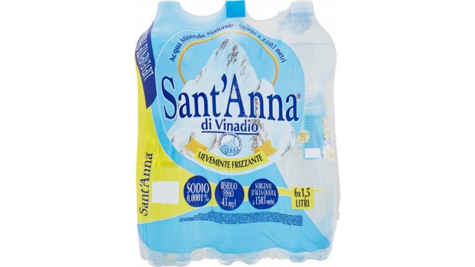 Sant'Anna acqua leggermente frizzante x6