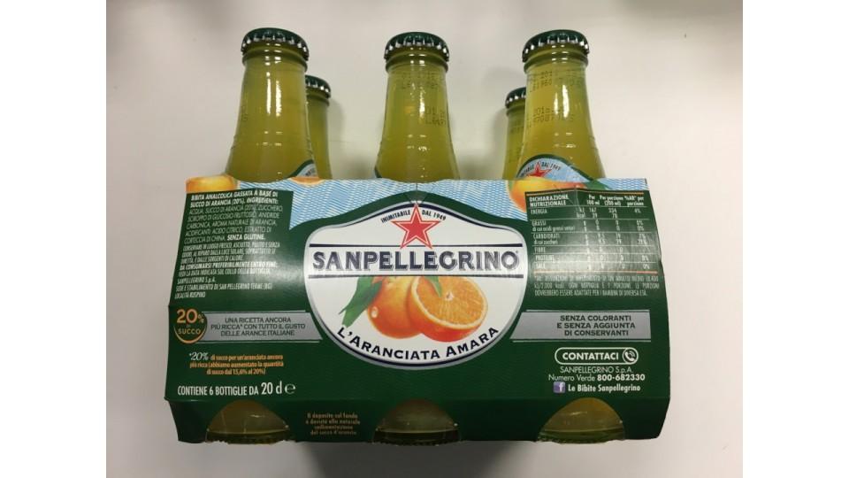 San Pellegrino aranciata amara clusterx6