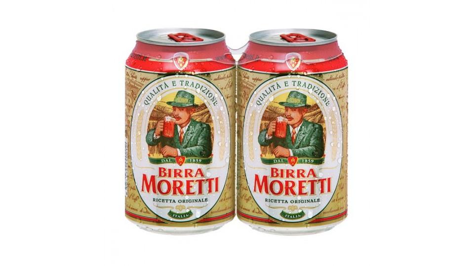 Moretti birra lattina clust. x2