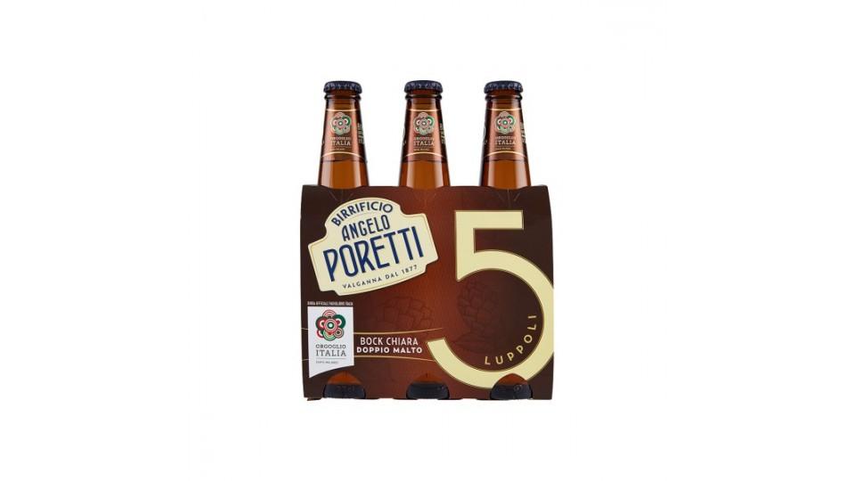 Poretti bock birra cluster x3