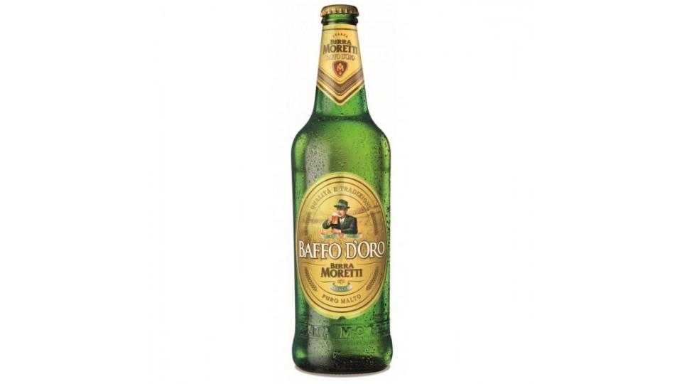 Moretti baffo oro birra