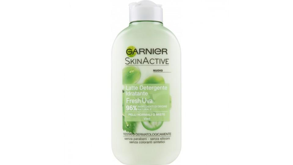 Garnier Fresh Uva - Latte detergente idratante per pelli normali o miste