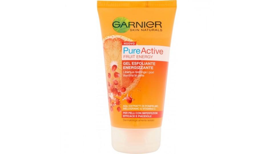 Garnier PureActive Fruit Energy Gel esfoliante energizzante per pelli con imperfezioni