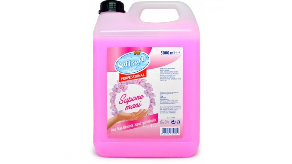 Soft Soft sapone liquido per mani rosa tanica