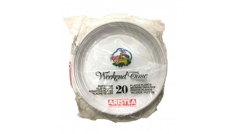 Aristea piatti bianchi piani x20