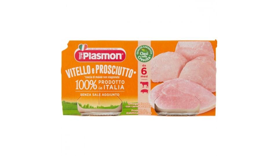 Plasmon omogenizzato di vitello e prosciutto x2