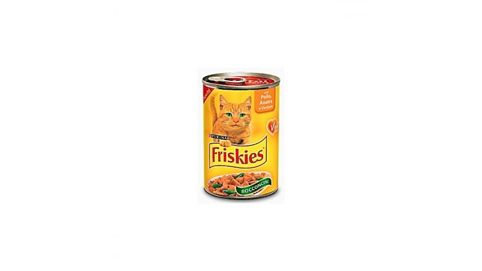 Friskies Purina bocconcini al pollo, anatra e verdura